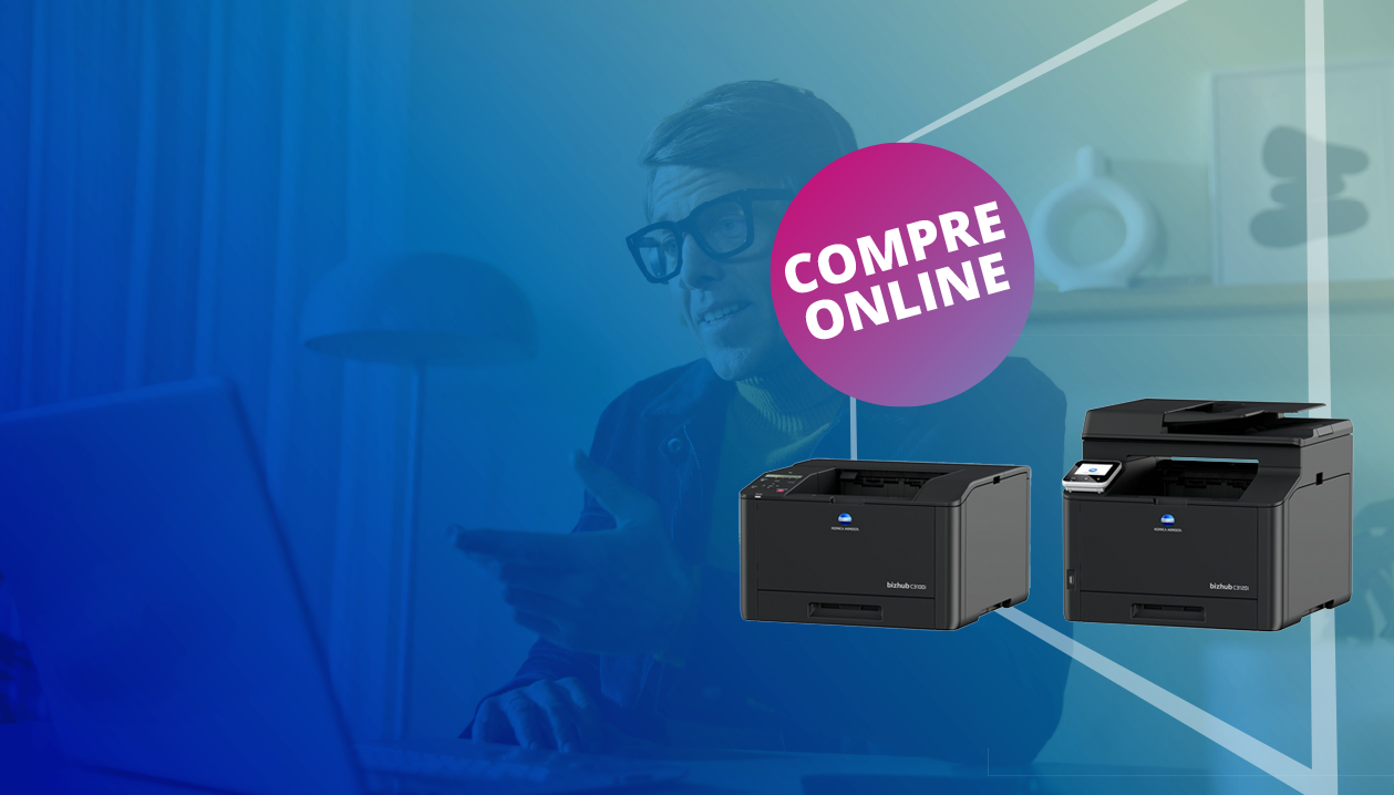 Compra de impressoras online, agora mais fácil com a Konica Minolta