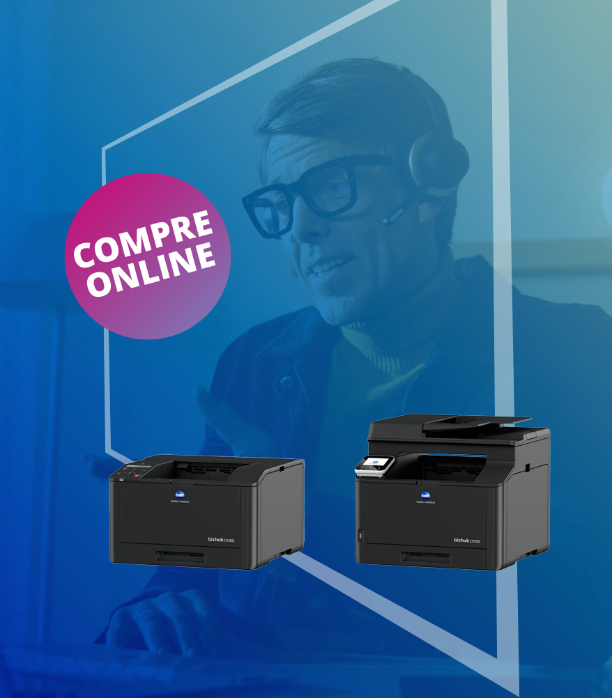 Compra de impressoras online, agora mais fácil com a Konica Minolta