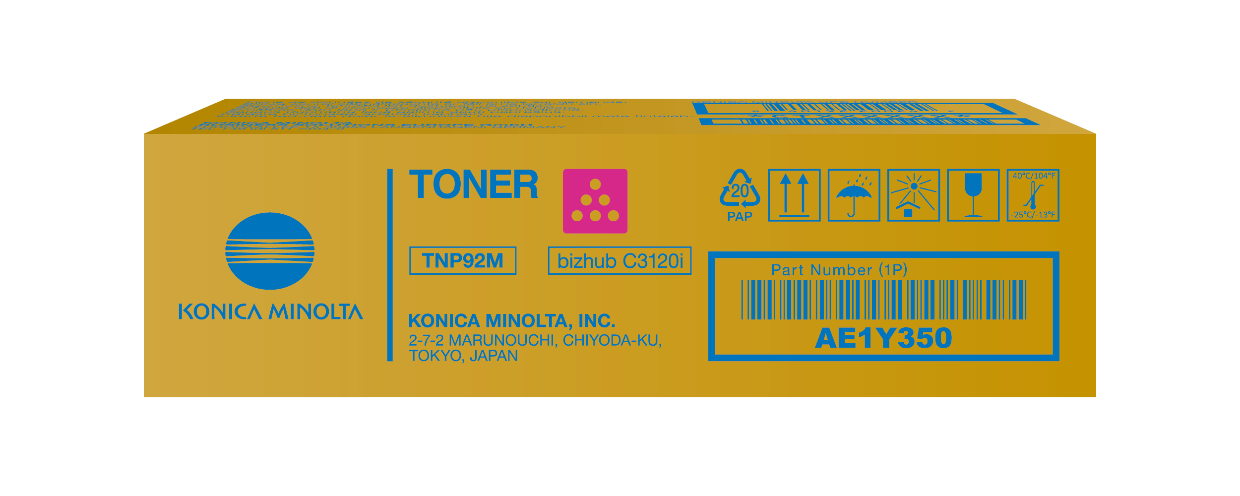Toner magenta para bizhub C3120i - TNP92M