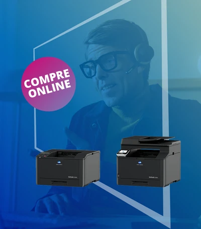 Compra de impressoras online, agora mais fácil com a Konica Minolta